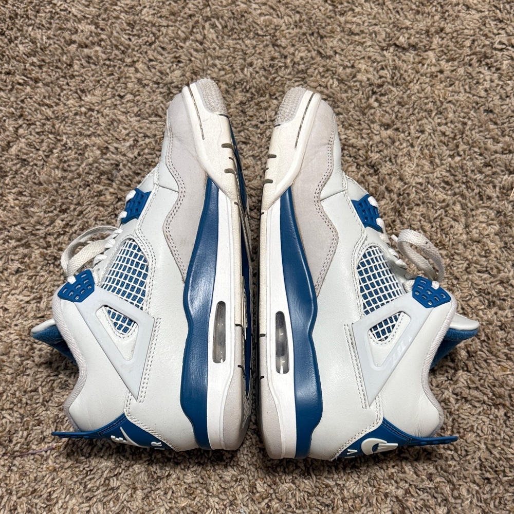 Blue and White Sneakers